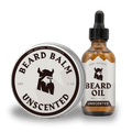 Beard Oil and Balm - Hydration & Styling Kit - Unscented