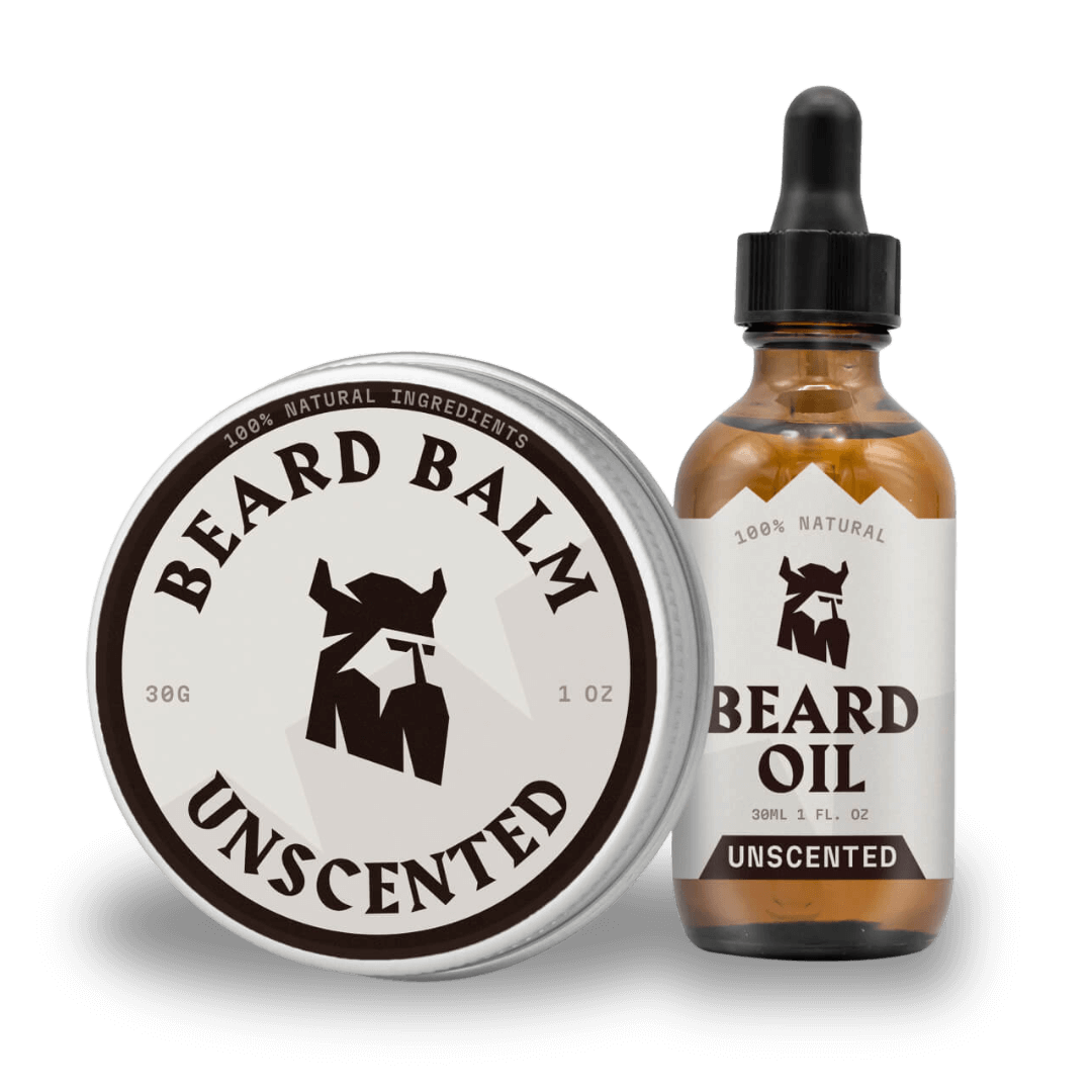 Beard Oil and Balm - Hydration & Styling Kit - Unscented