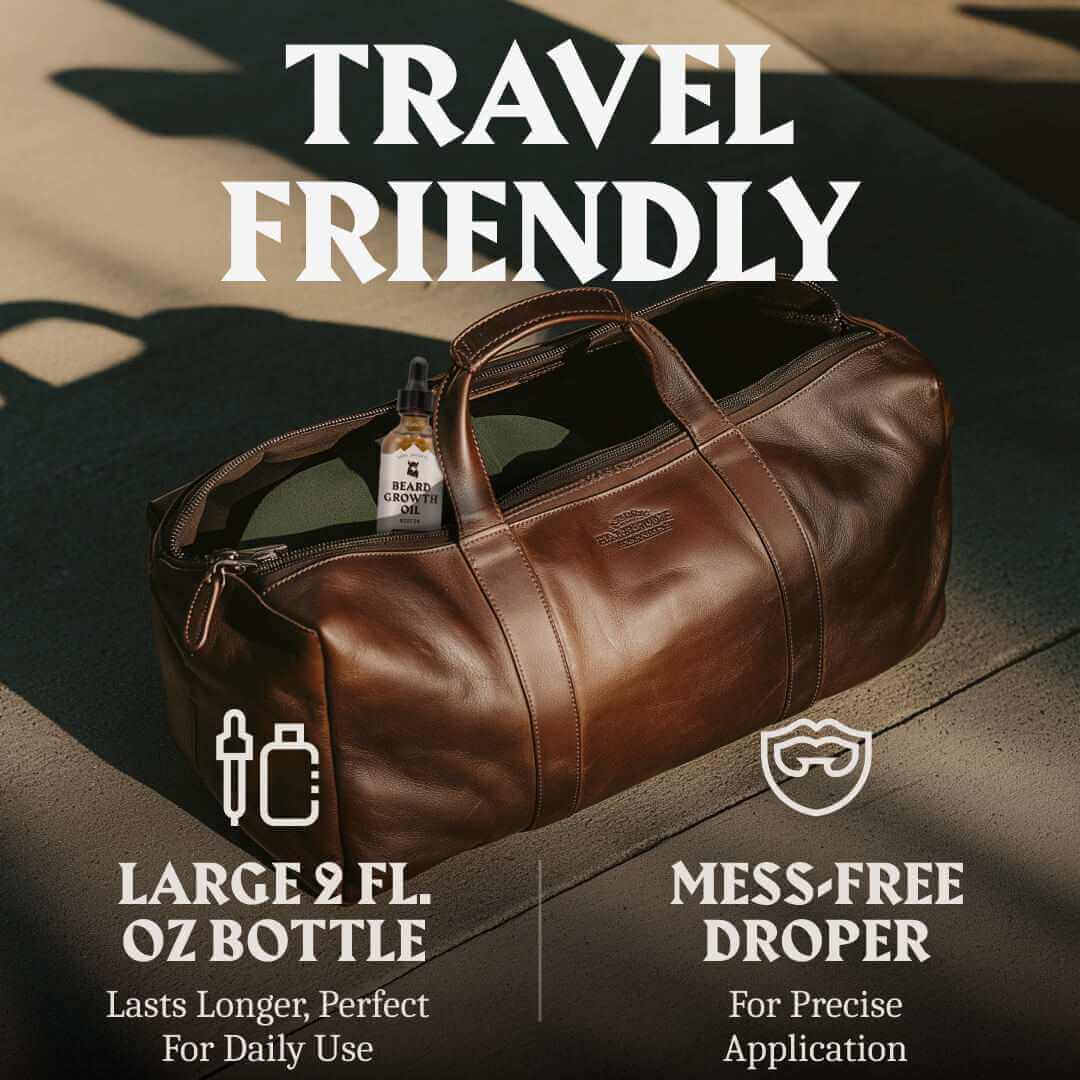 Skäggväxtolja Biotin för Män - Oparfymerad