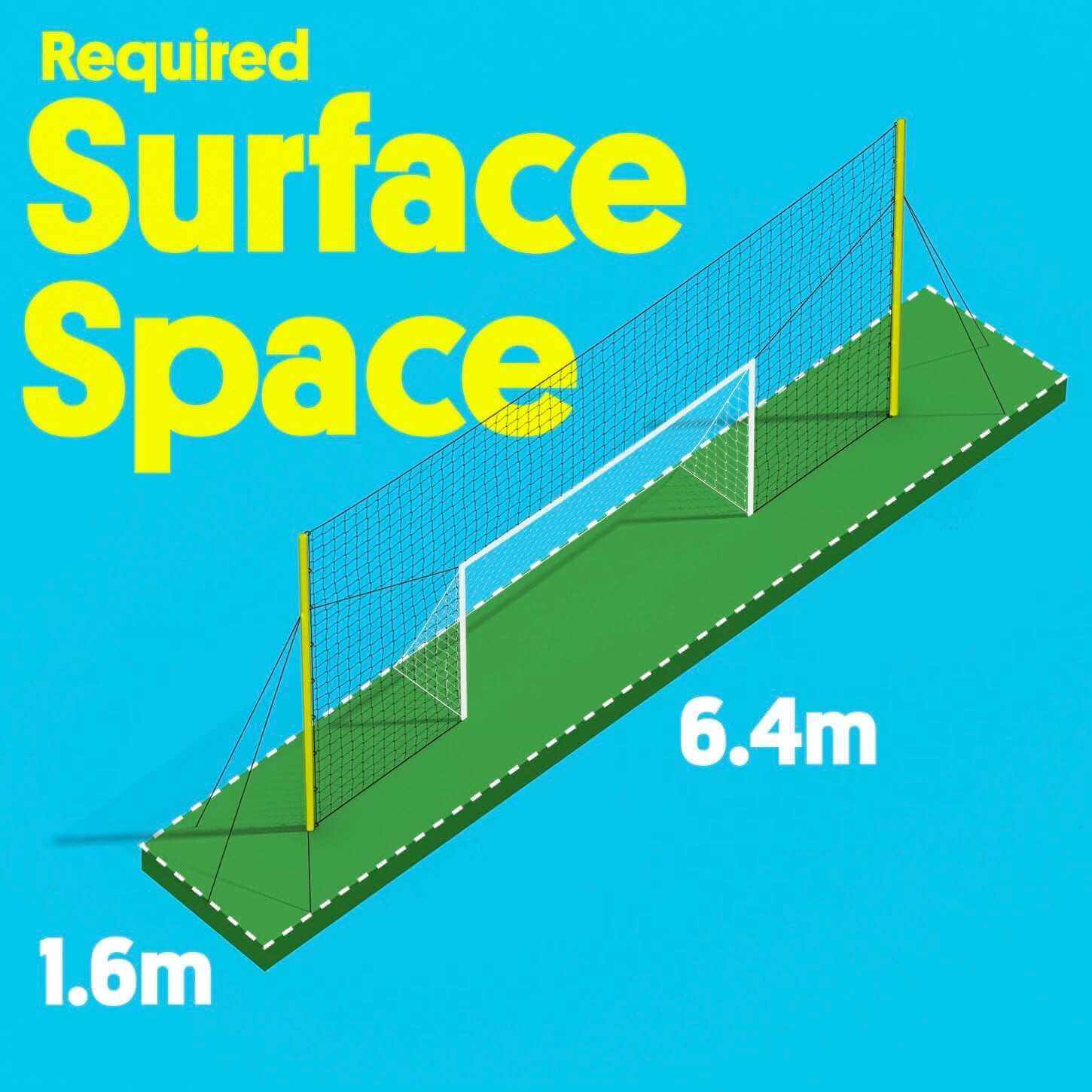 Bramka do piłki nożnej z siatką odbijającą i siatką zabezpieczającą – Open Goaaal Junior
