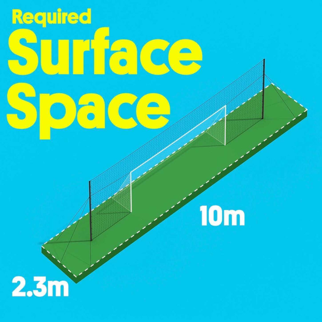 Bramka do piłki nożnej z siatką odbijającą i siatką zabezpieczającą – Open Goaaal Large