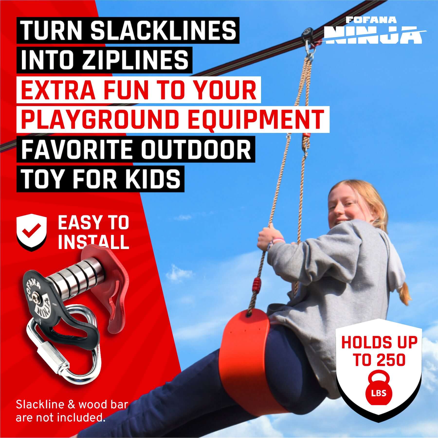 Fofana Ninja Slider bloczek do slackline