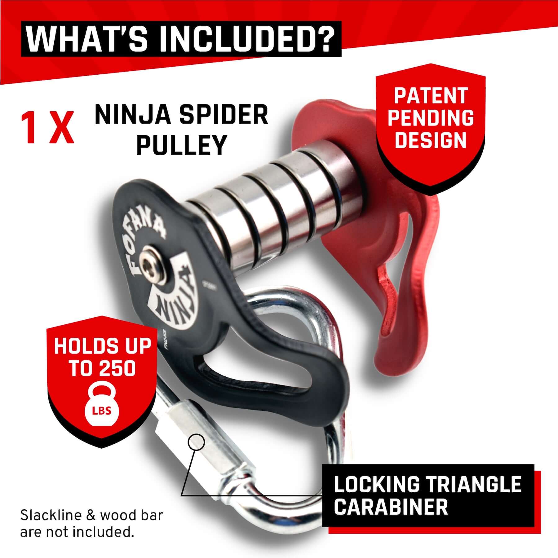 Fofana Ninja Slider bloczek do slackline