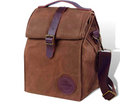 ASEBBO Isolerad vaxad canvas lunchväska – 10L (2,6 Gal) termoväska med justerbar 150 cm rem, tålig återanvändbar arbetslunchväska för män & kvinnor, vattenavvisande, 4+ timmars isolering