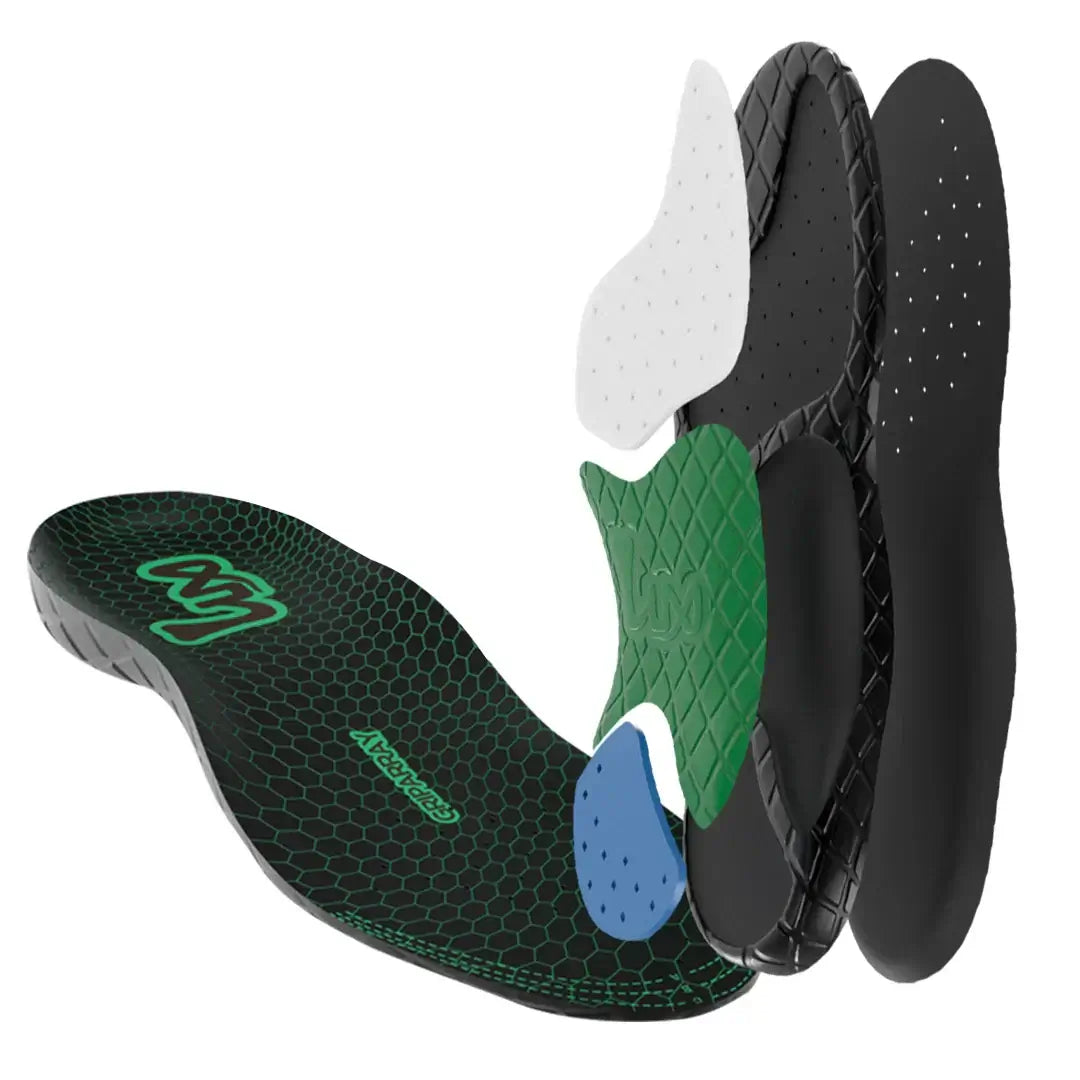 Sport Insoles - Lux Dual Grip™ with GripArray™ Technology - Medium (0.92") / Large / Black