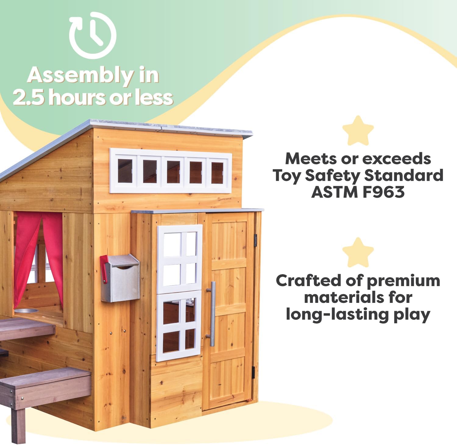KidKraft 182 Tuin Speelhuis Modern Houten Tuin Speelhuis