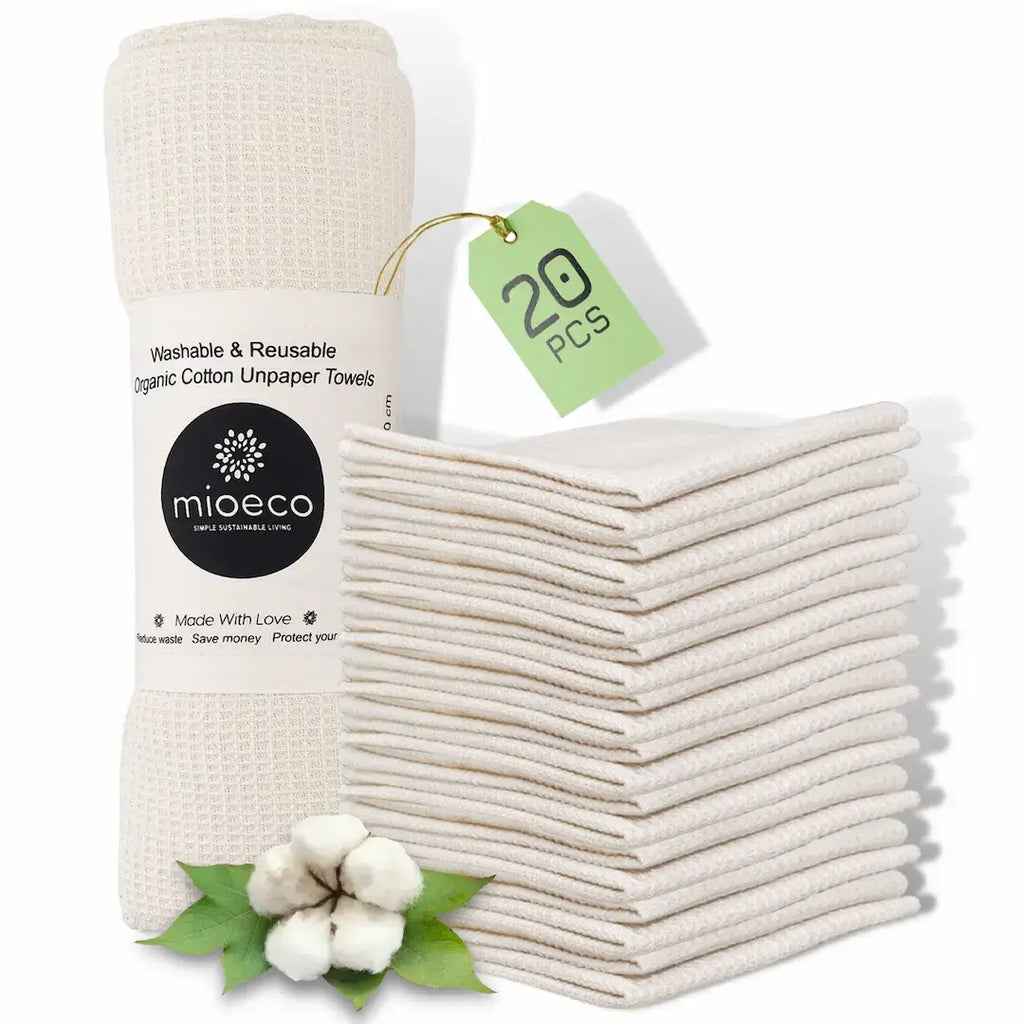Reusable Paper Towels – Eco-Friendly, Washable & Long-Lasting - 20 pcs
