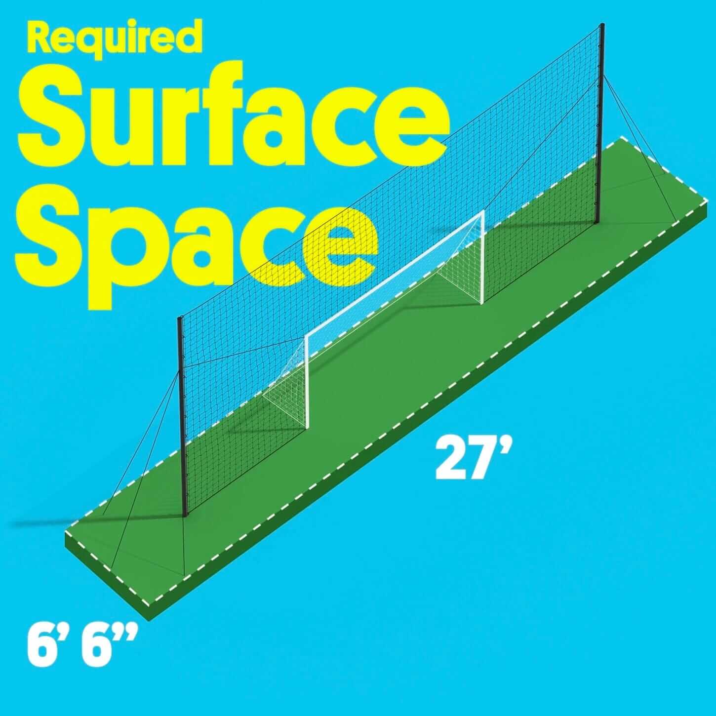 Bramka do piłki nożnej z siatką odbijającą i siatką zabezpieczającą – Open Goaaal Standard