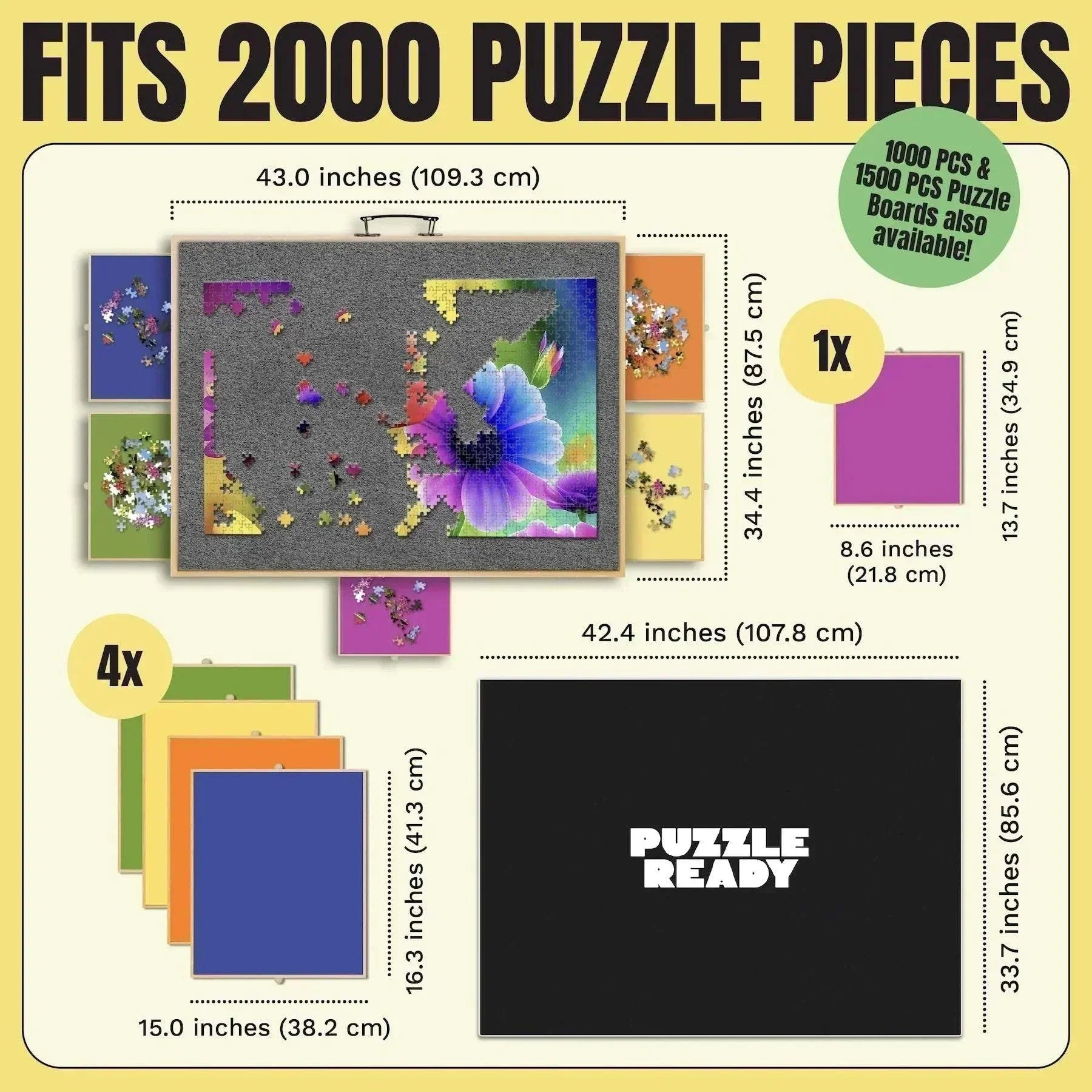Puzzle Ready Puzzle Board - 2000 Piece