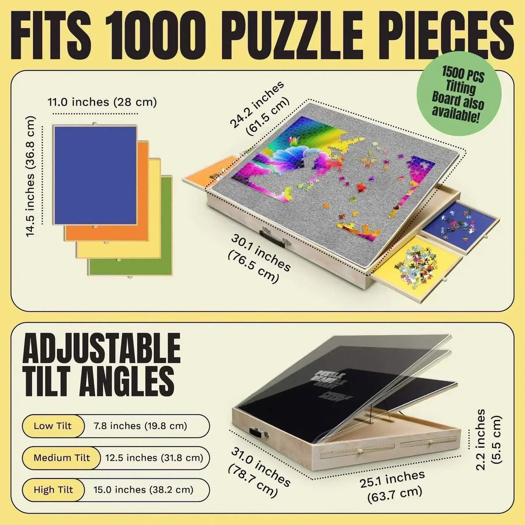 Puzzle Ready Puzzle Board with Tilting Function - 1000 pieces