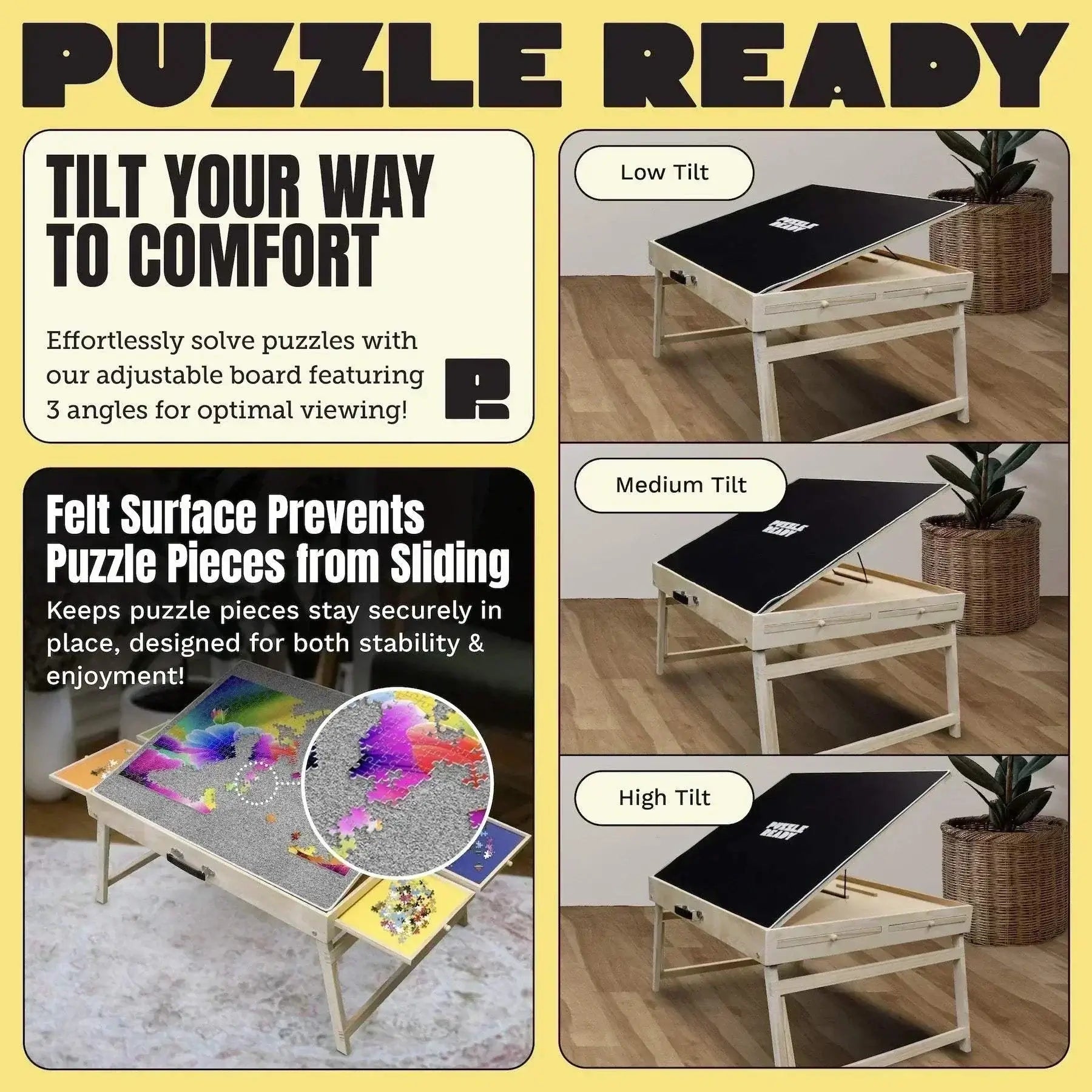 Puzzle Ready Puzzle Board with Short Legs - 1500 pieces