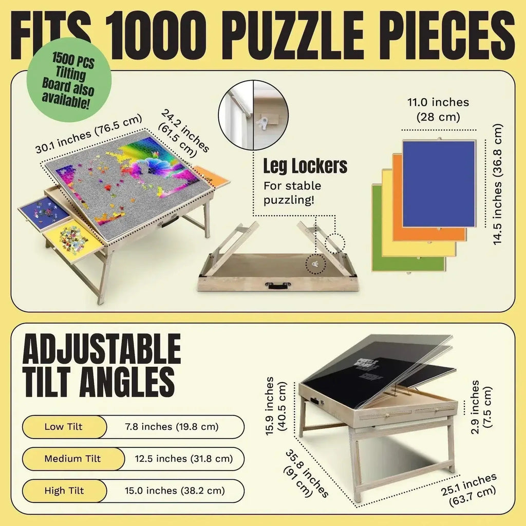 Puzzle Ready Puzzle Board with Short Legs - 1500 pieces