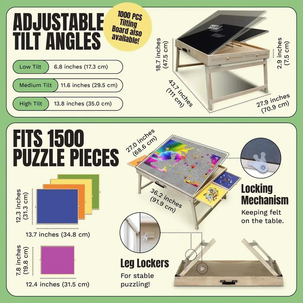 Puzzle Ready Puzzle Board with Short Legs - 1500 pieces