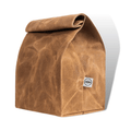 ASEBBO Waxed Canvas Insulated Lunch Bag 10L Thermal Tote Vintage Brown