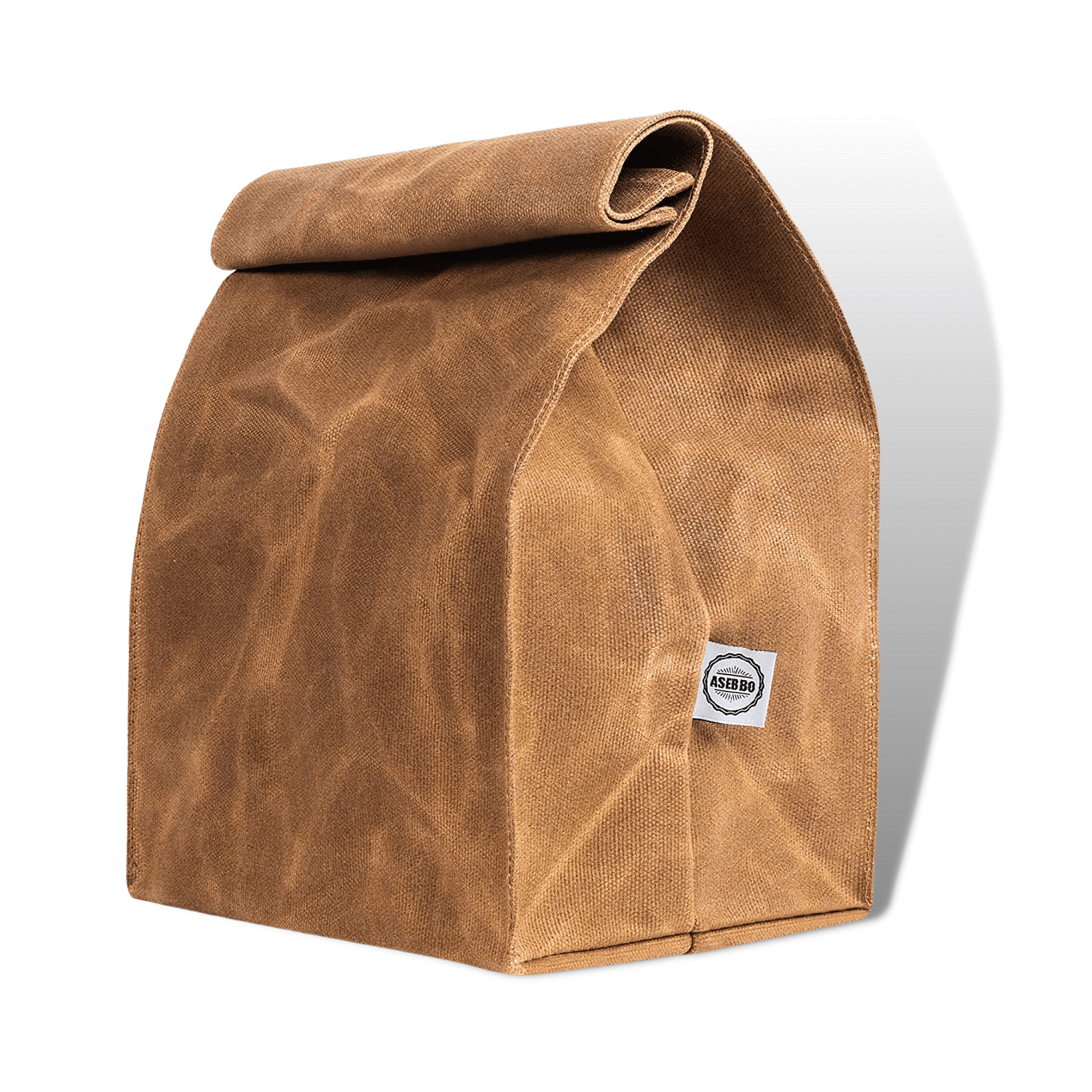 ASEBBO Waxed Canvas Geïsoleerde Lunchtas 10L Thermische Tote Vintage Bruin