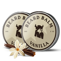 Vanilla Beard Balm 2 Pack with natural ingredients for shaping and nourishing beards.