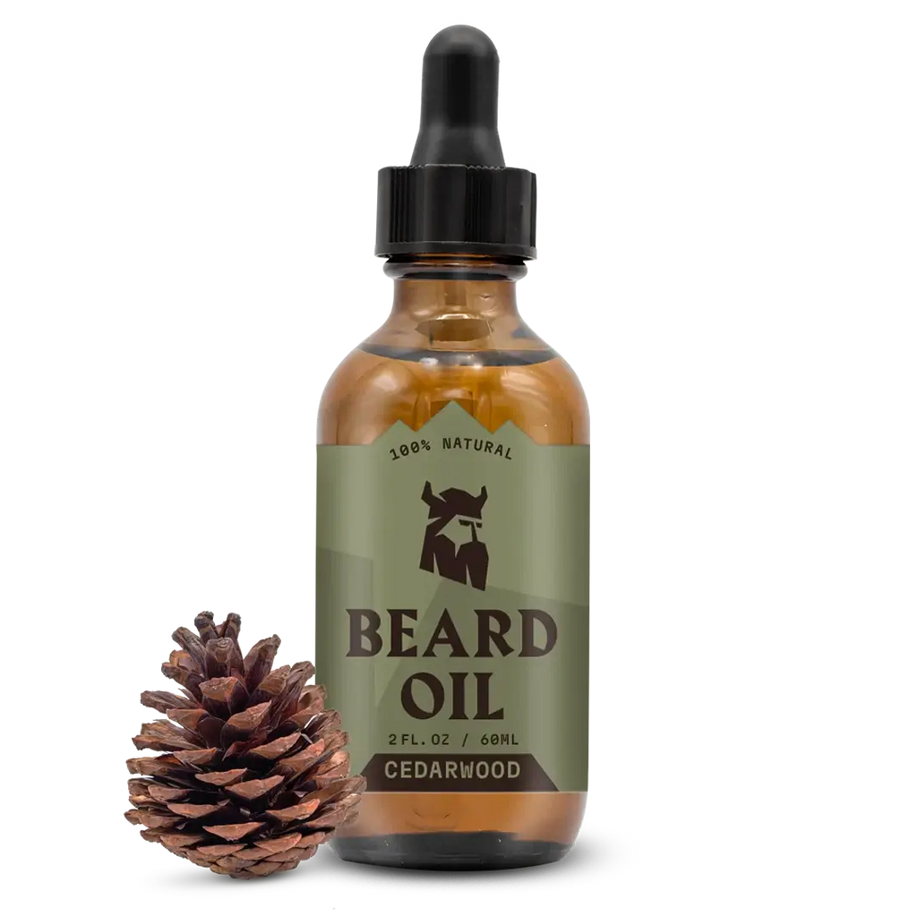 Beard Oil Cedarwood with natural ingredients and cedar scent.