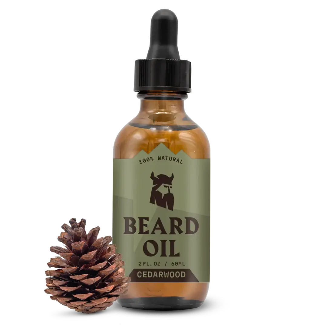 Beard Oil Cedarwood with natural ingredients and cedar scent.