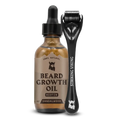 Beard Growth Kit with Sandalwood Oil and Roller for Thicker Beard