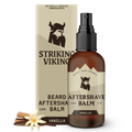 Vanilla after shave balm for men with nourishing formula and soothing fragrance.