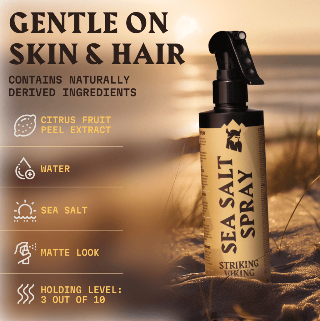 Striking Viking Sea Salt Hair Spray for Men - Strong Hold - Citrus