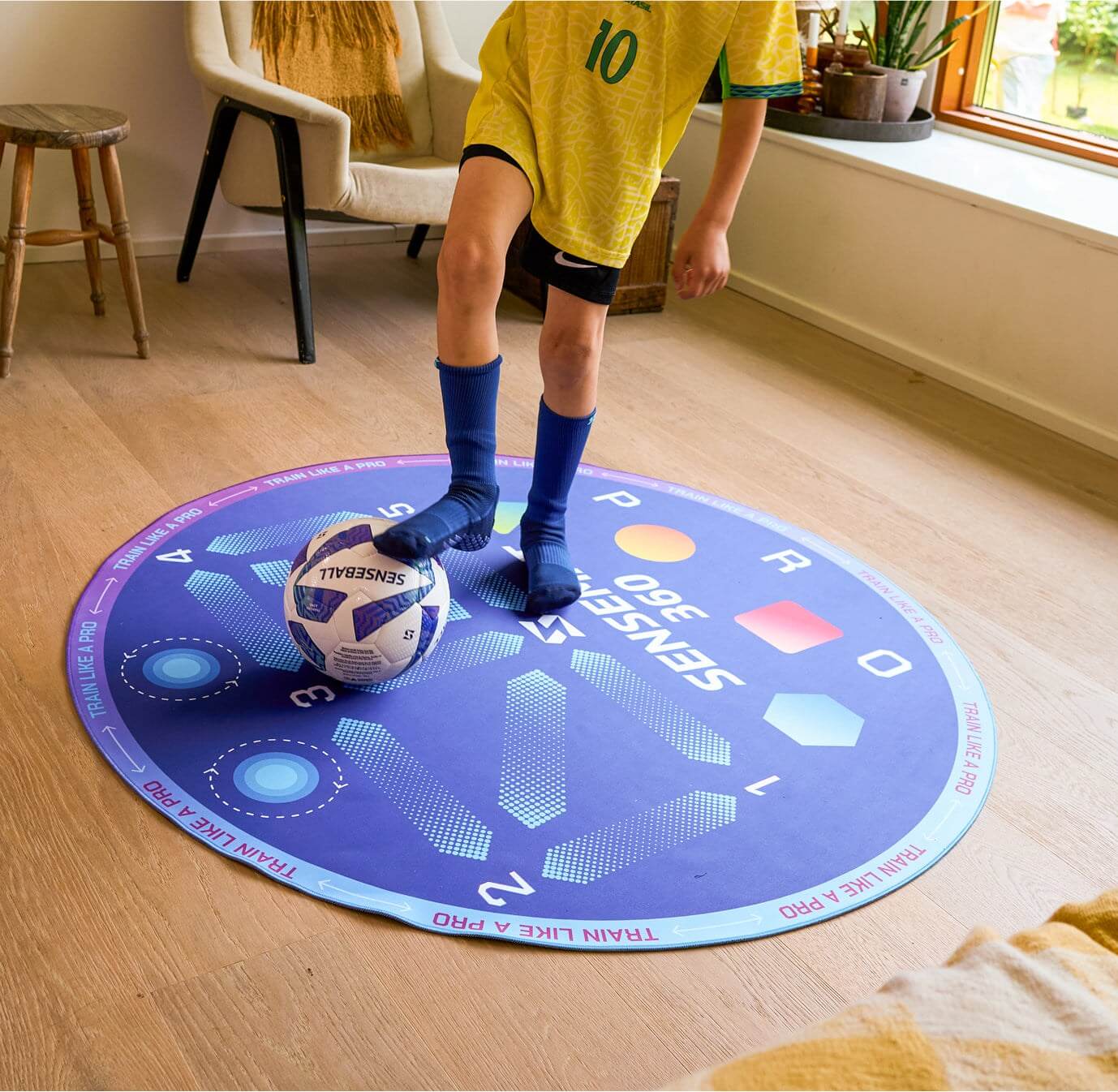 Soccer Training Mat: Pro-Level Cognitive + Footwork | SenseMat 360