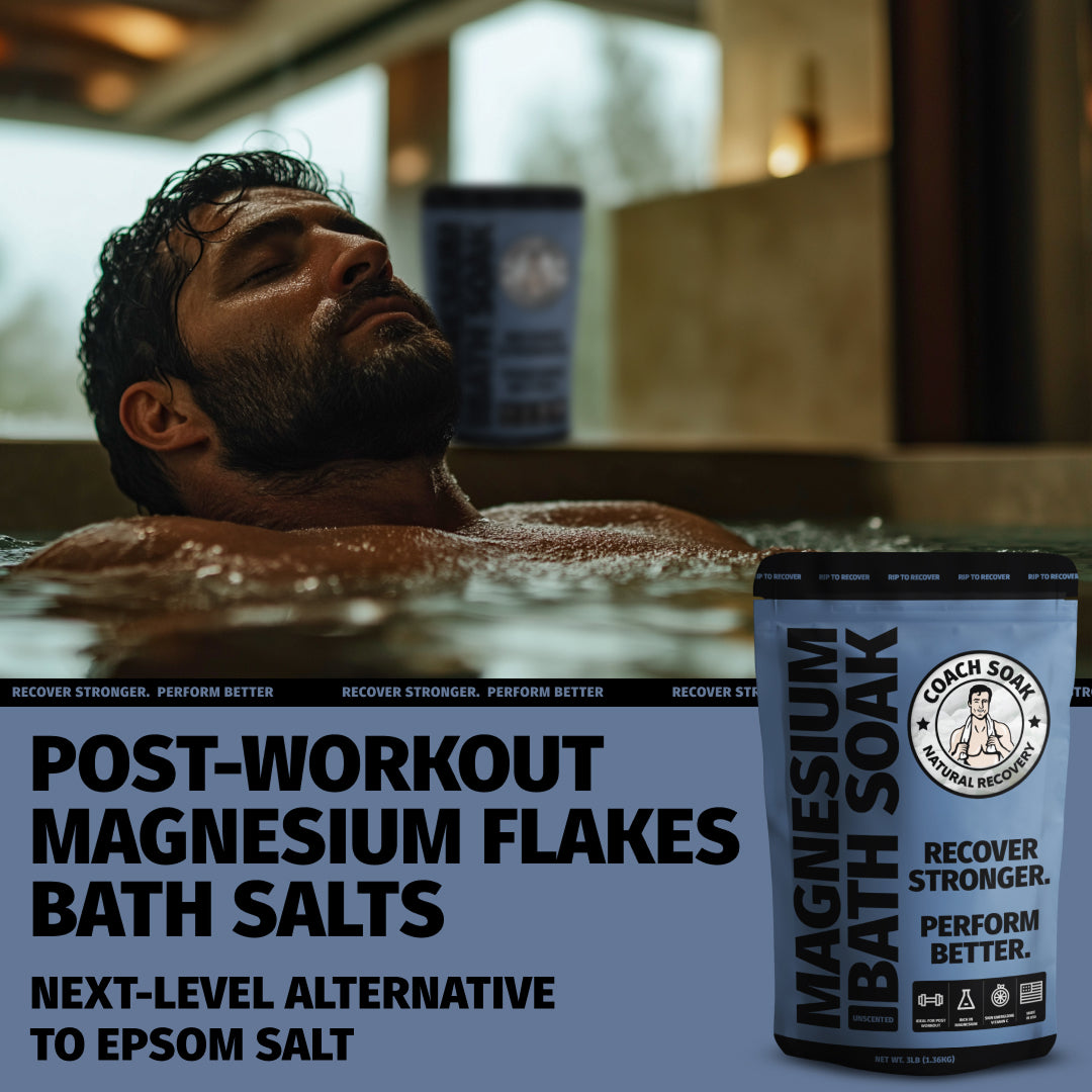 Coach Soak Recovery Bath Soak – Rejuvenating Post Workout Magnesium Flakes