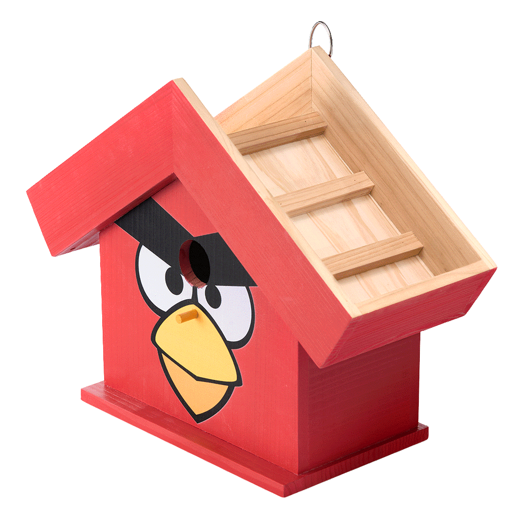 WildYard X Angry Birds™ Flowerpot Birdhouse animated