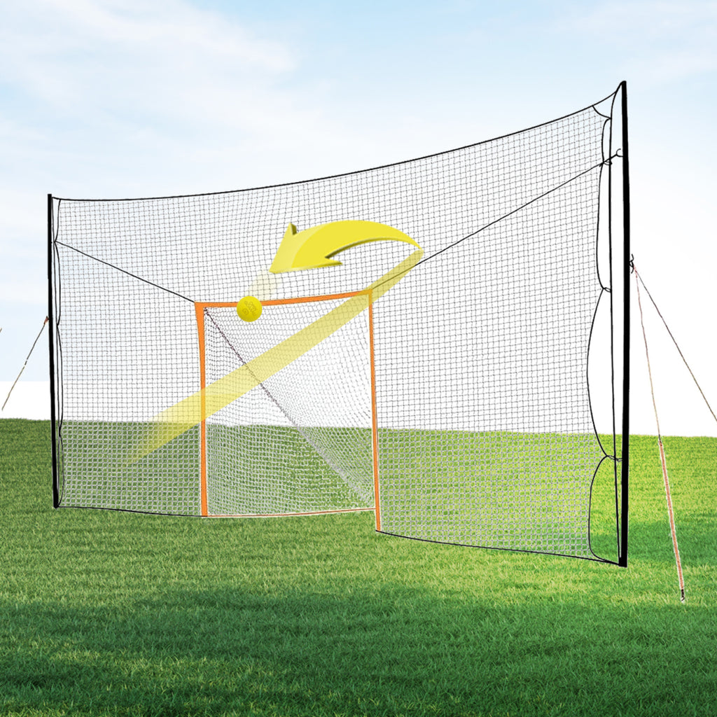2-in-1 Lacrosse Goal with Backstop
