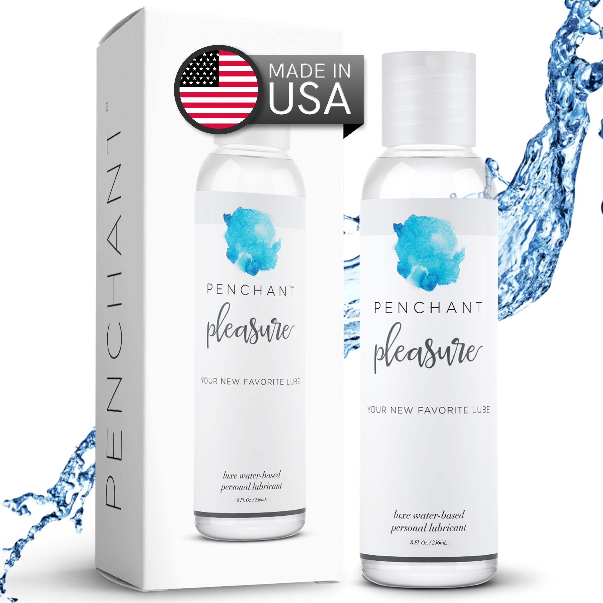 Penchant Intimate Lubricant - Water Based 8oz - 240ml