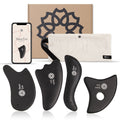 HanaEmi Gua Sha Bian Stone Face Massage Tool Set - 4 pcs (UK only)