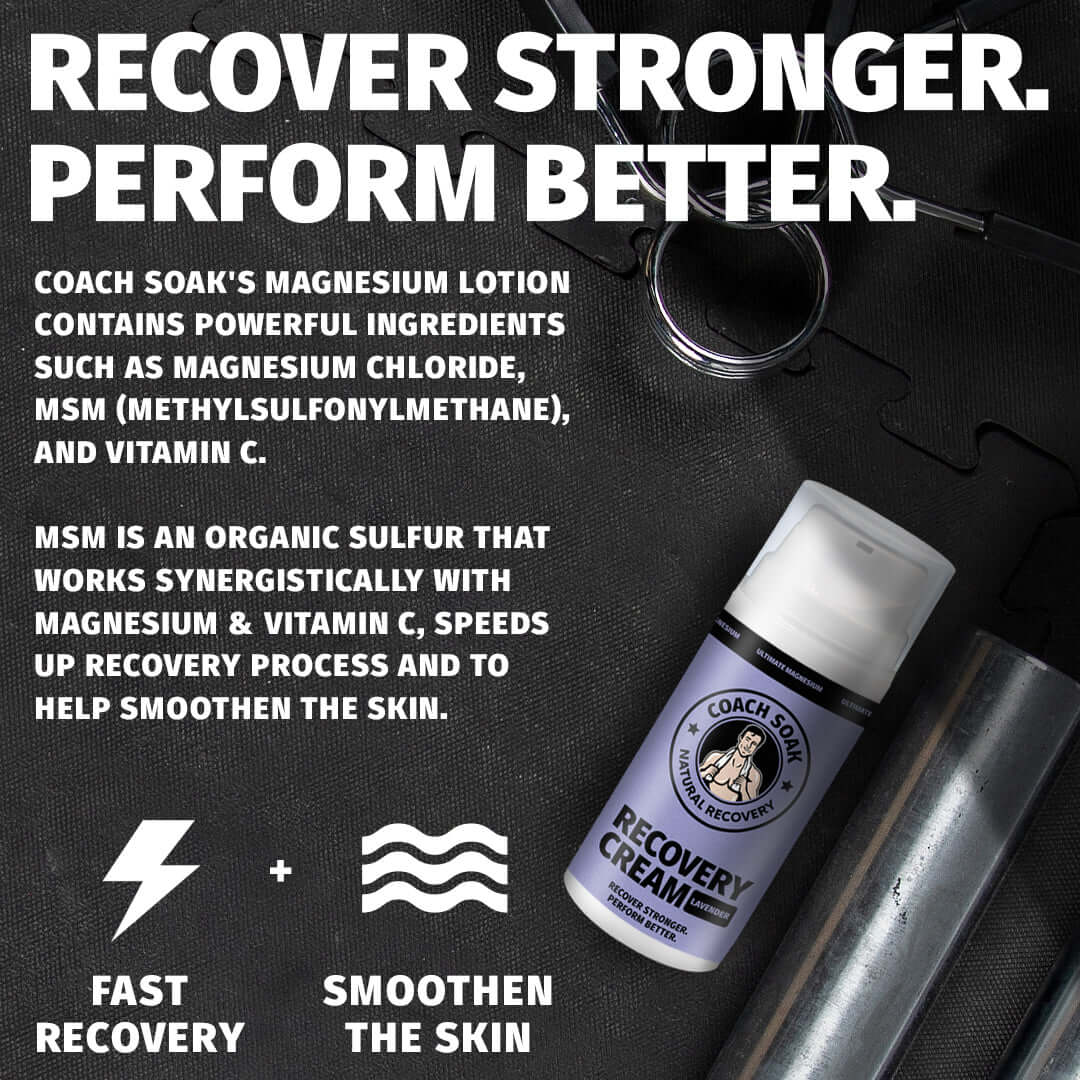 Cremă pentru Recuperarea Mușchilor Coach Soak - Lavandă Calmanta - 100ml