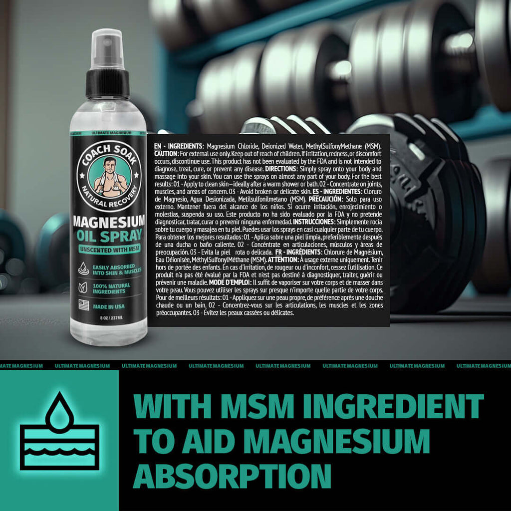 Coach Soak Spray z Olejkiem Magnezowym