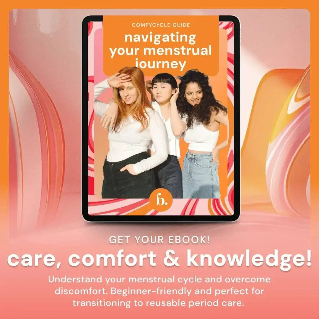 Bodyotics Comfycycle period disc reusable menstrual care kit with guide for comfort and knowledge