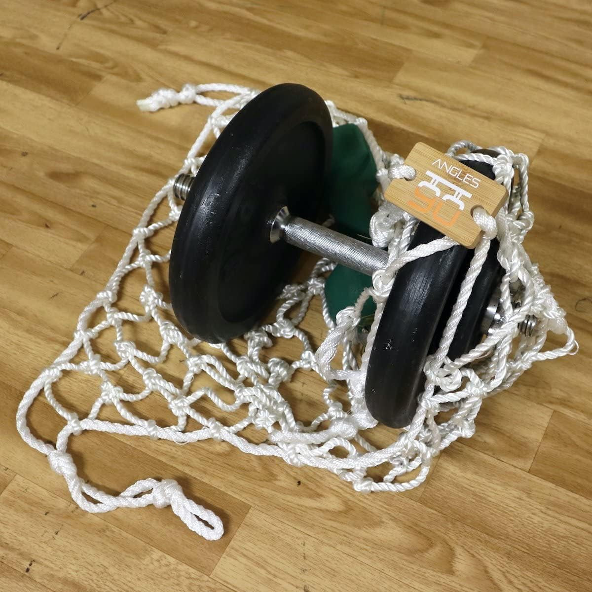 Angles90 Homemade Weight Net - White Polyester, 5-440 lb - Versatile Net for Cable Machine Attachment - Supports 5-440 lb for Weight Cable Pulley System - Sand Bag Attachment for Stones & Bricks