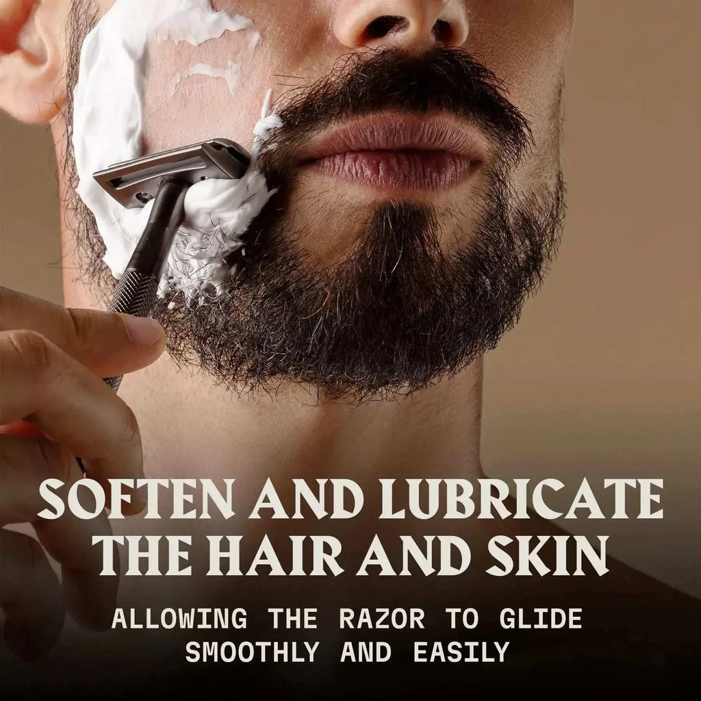 Unscented pre shave oil softening and lubricating skin for smooth shave.
