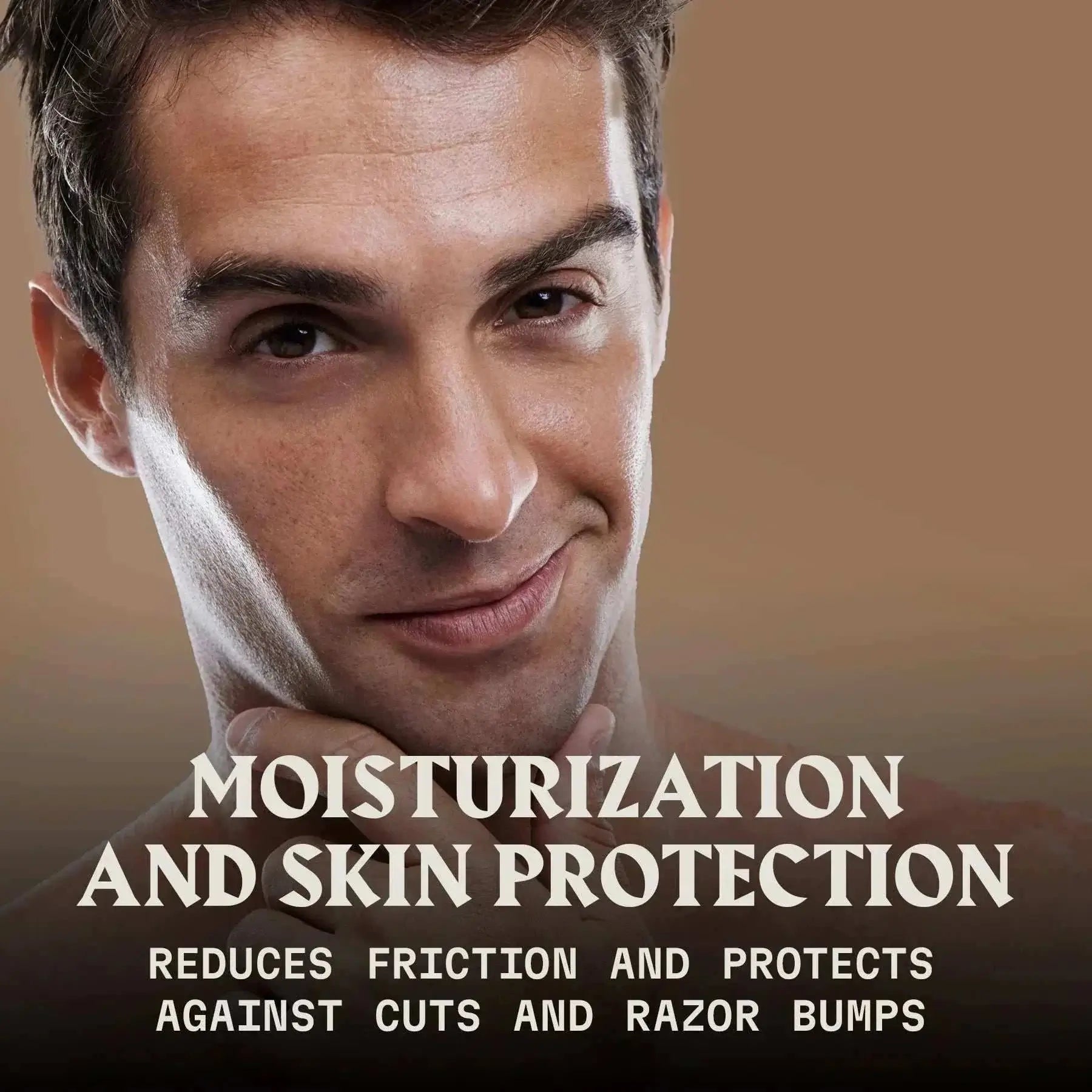 Moisturizing shaving cream for men offering skin protection, ideal for sensitive skin.