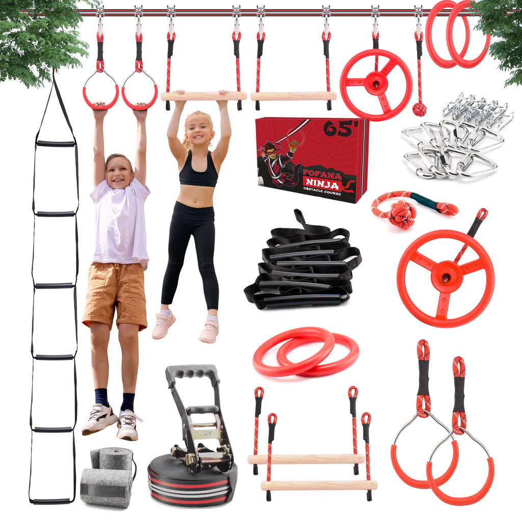 Cursă cu Obstacole Fofana Ninja Warrior - 32 Piese
