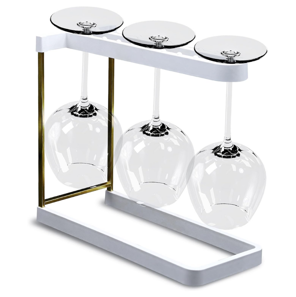 Happy Sinks Wine Glass Rack - White